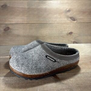 giesswein womens size 37 shoes gray wool slip on comfort clogs
